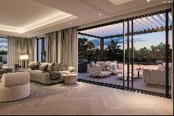 Noble aesthetics and luxury furnishings: high-end penthouse with roof terrace