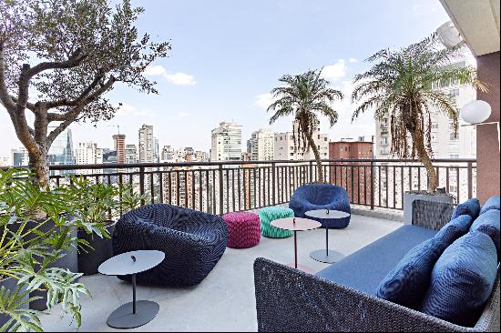 Luxury urban penthouse with open view and design by David Bastos