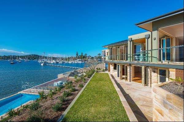 North-facing, waterfront jewel.