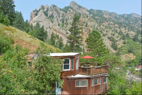 Unique Must-See Home Perched High On The Hillside Of Eldorado Springs