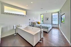 Lugano-Figino: sunny duplex apartment with enchanting view of Lake Lugano & private garde