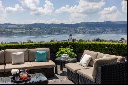 Penthouse-terrace apartment with lake view in Meilen