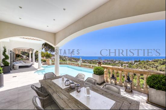 Refurbished villa in Costa den Blanes with incredible sea views above Puerto Portals