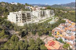 Newly built apartment in Santa Ponsa with large balcony and community pool