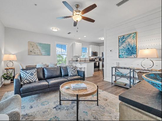 Fully Furnished End Unit, Top Floor Condo on 30A