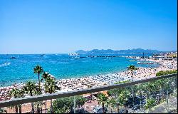 Cannes Croisette, Exceptional 4-room apartment with sea view.