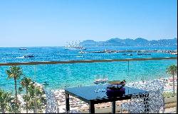 Cannes Croisette, Exceptional 4-room apartment with sea view.