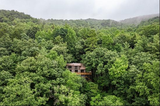 Mountain Sanctuary with Private Waterfall on Twenty Acres