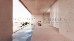 Large lot with a building license for an ultramodern villa in Cala Murada's first sea line