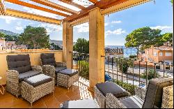 Penthouse in Sant Telm with a garden and roof terrace near the beach