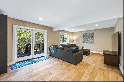 Spacious great room living with privacy and greenbelt views