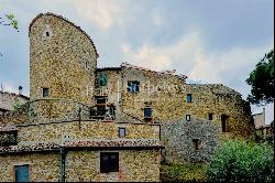 Medieval tower in one of the 100 most beautiful villages in Italy