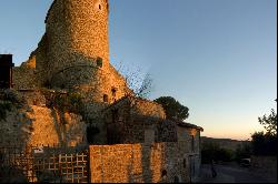 Medieval tower in one of the 100 most beautiful villages in Italy