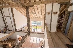 Traditional basque house renovated, with swimming pool and mountain view