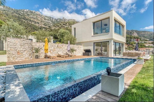 Contemporary villa with breathtaking view of the Principality of Monaco