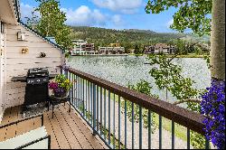 This rare lakefront condo is situated to provide privacy and views.