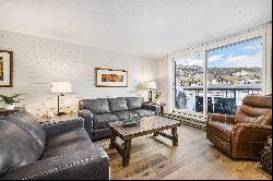 This rare lakefront condo is situated to provide privacy and views.