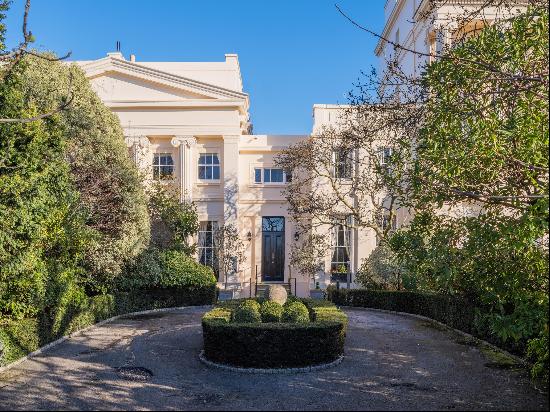 An extraordinary Grade I listed lateral Regency villa (8,156 sq ft / 758 sq m) set behind 