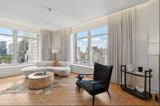 Renovated high-floor condominium residence spanning 3,257 sq. ft. across a full floor, 