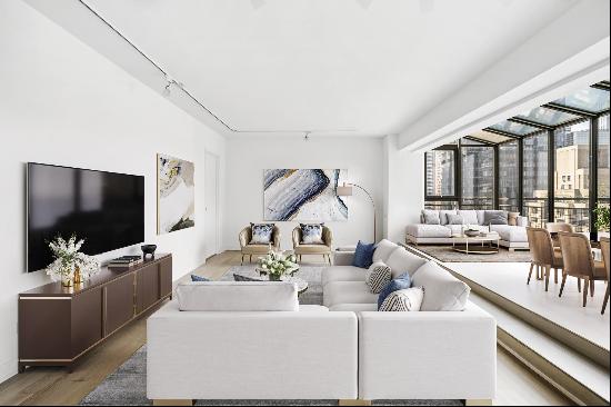 Welcome to 333 East 46th St, Penthouse A, the epitome of elegant living in Midtown East