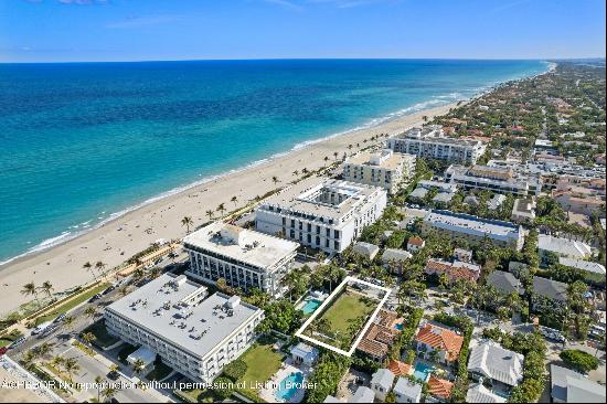 LAND ONLY with ARCOM APPROVED PLANS.Midtown Ocean Block with Beach Access.  Conveniently L