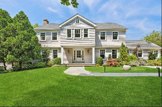 Explore this gated magnificent custom-built home nestled in private Southampton Village. W