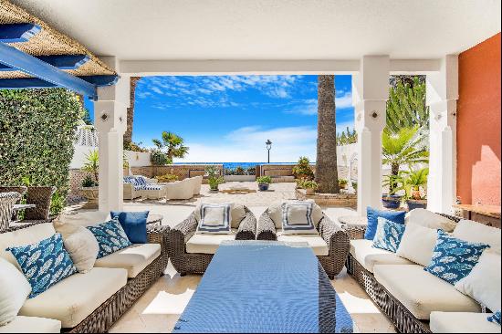 A superb beachfront villa in Marbella's Golden Mile.