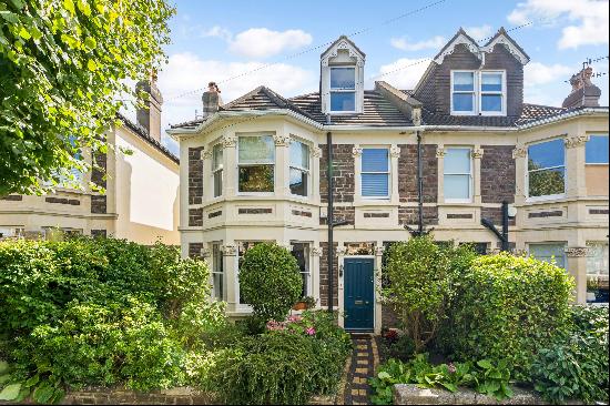 A three-storey Victorian family home with five double bedrooms and a south facing, 70-foot