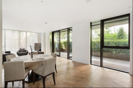 An impressive split-level apartment in Battersea Power Station, with views over the stunni