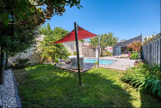 Fully renovated single-story house with a pool.