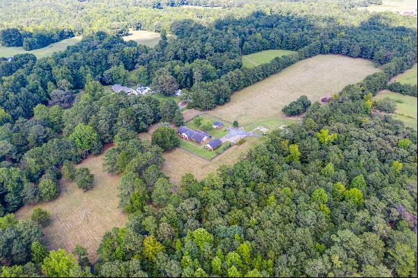 All-Brick Ranch Home On Over 27-Acres of Sprawling Farmland