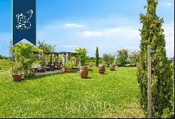 Agritourism with 4 Apartments, Garden with Pool and Olive grove for Sale in Pienza in the 