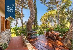 Stunning villa with a designer pool and a panoramic view of the Tuscan sea for sale in Liv