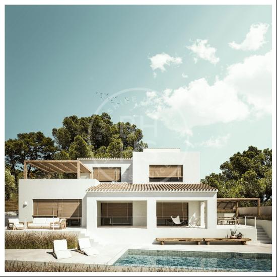 Private Sale: Stunning Ibiza-Style Villa with Spectacular Sea Vi, Jávea 03738