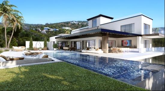 Brand-new designer masterpiece with panoramic sea and golf views, San Roque 11360