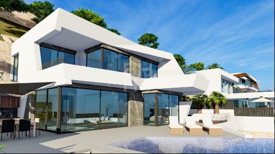 Calpe's Panoramic Marvel: A Modern Villa with Breathtaking Sea a, Calpe 03710