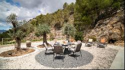 Unique Villa for Sale in Guadalest with Panoramic Mountain Views, Altea 03590