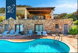 Luxury villa with a panoramic pool for sale in Costa Smeralda