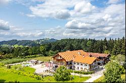 Charming farmhouse and luxury chalet with mountain views and outdoor pool