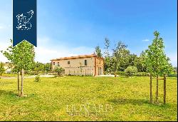 Modern Luxury Farmhouse and Panoramic View for Sale Near Pistoia in Tuscany