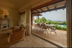 Villa with sea view on the bay of Chia