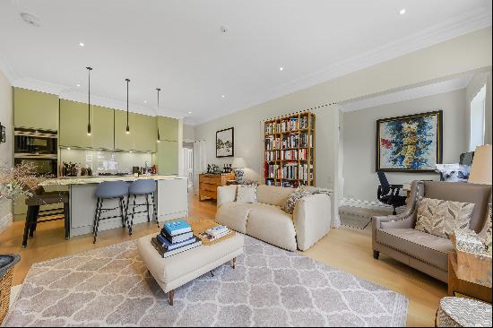 A stunning first-floor, two bedroom flat overlooking communal gardens in W9.