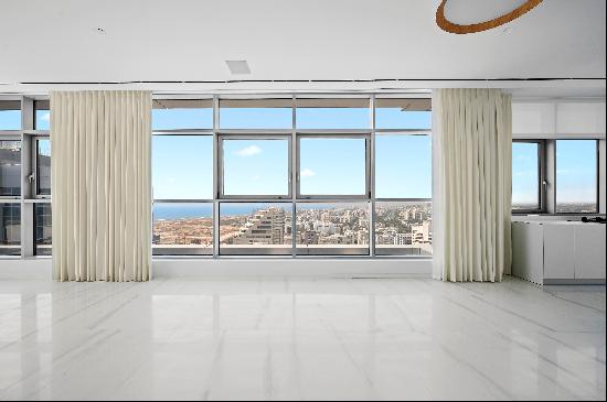 Lavish Sea View Penthouse with a Pool in Kohav Hatzafon Neighborhood