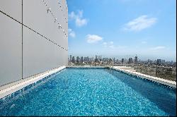 Lavish Sea View Penthouse with a Pool in Kohav Hatzafon Neighborhood