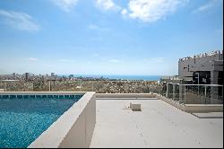 Lavish Sea View Penthouse with a Pool in Kohav Hatzafon Neighborhood