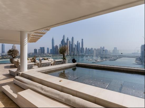 Exquisite Penthouse with Marina and Palm Views