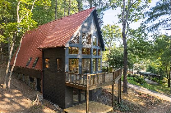 A-Frame Sitting Across From Lake Blue Ridge