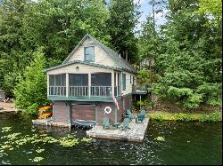 White Lake Home with Boathouse