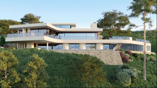 Rare - Cannes Californie - Villa construction project with swimming pool.