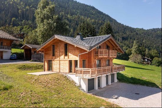 Charming chalet with mountain views.